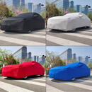 叶晗薇加厚美容店专车专用车罩跨境厂家弹力布汽车车衣全罩 10件 轿车 黑色