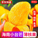京地达海南小台芒果净重5斤单果100g小芒果新鲜水果源头直发包邮