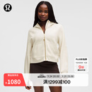lululemon丨Scuba 女士超宽松款拉链连帽衫 LW3HTLS 浅象牙白/金 XS /S