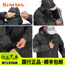 SIMMS23新款Simms户外防风防雨PRODRY冲锋衣防水路亚钓鱼服冲锋裤 黑色冲锋衣 M