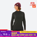 迪卡侬（DECATHLON）滑雪快干透气排汗加厚保暖滑雪打底OVW1 【女士升级款加绒加厚】黑色上装 L