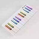 何健弓泡泡智能跟弹钢琴音乐MII键盘磁吸彩虹电子琴儿童初学POPPiano 典雅白24键1台