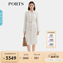 PORTS宝姿女装2025秋季新款奶白色气质翻领修身连衣裙ALQ9D023UFF096 奶白色 S （4）