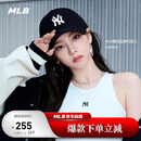 MLB帽子男女情侣棒球帽软顶鸭舌帽秋冬运动帽四季3ACP6601N-50BKS-F