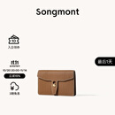 Songmont山下有松山行钱包设计师款皮夹短款卡包夹礼物男女零钱包 枇杷棕 现货