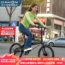 大行（DAHON）自行车20英寸20速超轻铝合金碟刹成人单车KBA005 黑色BA款油碟