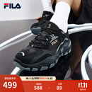 FILA 斐乐跑步鞋男鞋掠夺者 2休闲鞋慢跑运动鞋 黑/中灰-BM 42