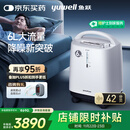 鱼跃医用制氧机吸氧机轻音家用老人5L升级6L升8F-6AW中重度缺氧