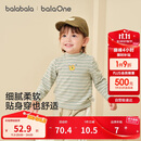 巴拉巴拉balaOne宝宝打底衫男童女童装2025冬季半高领t恤婴儿209425100201