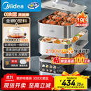 美的（Midea）蒸魔方多功能家用电蒸锅 炖蒸涮煮一体3层 大容量 不锈钢可拆洗 自动断电2025新品 ZGS352302