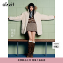 DZZIT地素短裤2025冬季新款复古千金风千鸟格包边设计裙裤女3J4Q1503W 黄褐色 XS