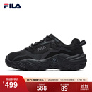 斐乐（FILA）男女同款跑步鞋舒适轻便慢跑透气休闲运动鞋百搭掠夺者情侣鞋 黑-BK【女款】 37.5