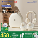 小白熊SnowBear吸奶器免手扶电动全自动热敷便携挂脖式双边吸乳器收纳包组合8909