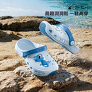 卡特兔【指定款】儿童棉拖鞋冬季毛毛鞋加绒保暖宝宝室内拖鞋家居鞋子 X5BP009蓝色 21 内长cm