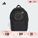 adidas男女大童SMILEY笑脸联名舒适运动双肩背包书包阿迪达斯官方 黑色 NS(均码)