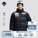 迪桑特（DESCENTE）休闲运动瑞士国家队合作男女同款短款运动羽绒服 BK-黑色-D5493SDJ68 XL (180/100A)