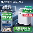 鱼跃医用制氧机吸氧机轻音家用老人5L升级6L升8F-6AW中重度缺氧