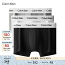 Calvin Klein内衣男士本命年新年红三条装ck低腰棉质防夹臀四角裤平角内裤男 U2664998-太空黑/月光白/椰青灰 3条 M