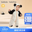 巴拉巴拉婴儿连体衣秋冬装宝宝外出抱衣爬服2025保暖绒感萌趣209425120201