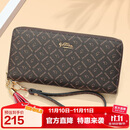 金利来女士钱包女复古印花拉链手拿包礼盒 生日礼物送礼