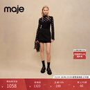 Maje秋冬女装法式时尚纤维混纺高弹材质黑色A字短款裙裤 黑色 T38