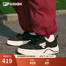 FILAFUSION 斐乐潮牌女鞋【章昊同款】帆布鞋2025新款女运动鞋滑板鞋 黑/奶白-BG 37.5