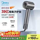 美的（Midea）高速吹风机 39亿等离子护发 家用负离子吹风筒 杀菌除头螨电吹风FG208灰 国家补贴 节日/生日礼物