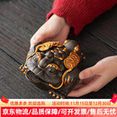 LILICY2025新款宜兴紫砂大号金蟾王茶宠精品摆件可养茶桌茶台招财蟾蜍茶 请注意选择好-规格/颜色