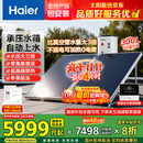 海尔（Haier）国家补贴高压供水承压平板式太阳能电热水器光电两用 一级能效家用自动上水超大容量省电节能智控 300L 【咨询领券】承压水箱/光电两用/全天热水
