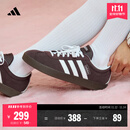 adidas「T头鞋」VL COURT 2.0复古休闲板鞋德训鞋阿迪达斯轻运动   暗灰棕/白色/树脂黄(推荐女生选小半码)   42