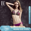 范德安（BALNEAIRE）2025分体泳衣女士比基尼舒适系带双层胸杯温泉海边套装 82395 玫瑰之语 L