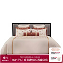 爱慕 皇锦暖真丝印花被套四件套-飞鸟衔花HJ11804 黄色 被套四件套