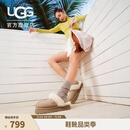 UGG秋季女士经典舒适厚底毛拖包头休闲懒人毛毛鞋勃肯鞋 1122550 SAN | 沙色 39 39码及以下建议拍大一码