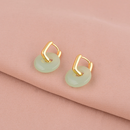 2025新款中式平安扣耳坠女轻奢高级感气质简约圆圈耳扣耳饰XJS 【送精美礼盒】平安扣耳钉