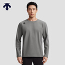 迪桑特（DESCENTE）迪桑特TRAINING系列综训训练运动健身男士长袖针织衫新品 CC-炭灰色 L (175/96A)