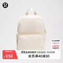 lululemon丨Everywhere Small 小款背包 *金属件 双肩包 LU9CZPS 浅象牙白/橡木棕/金 O/S