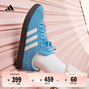 adidas「T头鞋」VL COURT复古休闲板鞋德训鞋男女阿迪达斯轻运动   蓝色/亮白/树脂黄   41