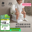 babycare马桶坐便器蹲便器儿童马桶仿真马桶坐便圈2-6岁宝宝便盆温特绿