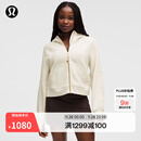 lululemon丨Scuba 女士超宽松款拉链连帽衫 LW3HTLS 浅象牙白/金 XS /S