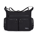 休闲百搭斜挎包运动大容量收纳包外出单肩包CLjn工装风斜挎包jd 黑色 22cm*29cm*12cm