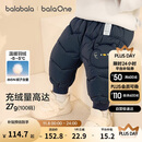 巴拉巴拉童装宝宝羽绒裤男童女童高腰护肚保暖裤厚2025冬长裤209425108207