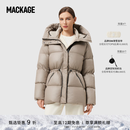 MACKAGE【经典】女士 FREYA抽绳收腰防寒保暖时尚修身经典羽绒服 香槟色 M