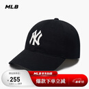 MLB帽子男女情侣棒球帽软顶鸭舌帽秋冬运动帽四季3ACP6601N-50BKS-F