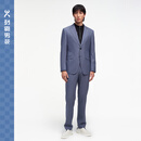 劲霸男装2025春季新品男士正统精纺羊毛套西服商务西装|HSFE1908 牛仔兰A M (170)