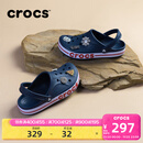 卡骆驰（CROCS）洞洞鞋贝雅卡骆班轻便耐磨一脚蹬休闲鞋|205089 深蓝/辣椒红-4CC 41 /42(260mm)