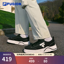 FILAFUSION 斐乐潮牌【章昊同款】男鞋2025新款厚底帆布鞋运动休闲鞋 黑/奶白-BG 42