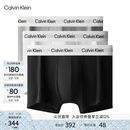 Calvin Klein内衣男士本命年新年红三条装ck低腰棉质防夹臀四角裤平角内裤男 U2664998-太空黑/月光白/椰青灰 3条 XL