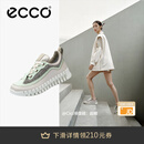 爱步（ECCO）运动鞋女 轻盈拼接休闲鞋徒步鞋女 灵动218263 砂砾灰/抹茶绿/砂砾灰 37