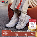 FILA 杨幂同款|斐乐官方女鞋MUFFIN2025冬新款松饼鞋时尚摩登休闲鞋 微白-WW 37.5