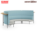 欧耐德弧形布艺办公沙发3574*1790*1200